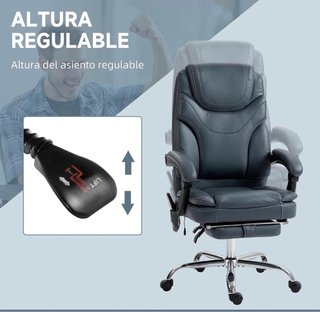 Silla de escritorio Vinsetto con reposapiés