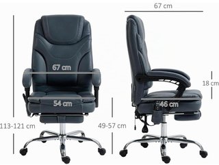 Silla de escritorio Vinsetto con reposapiés