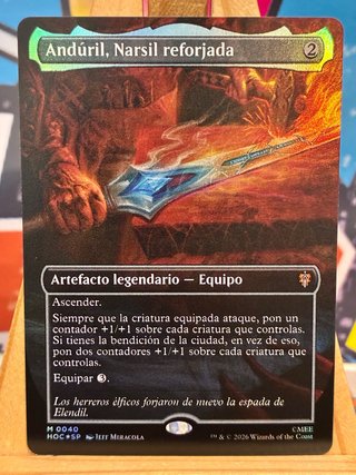 Andúril, Narsil Reforjada V1 foil español