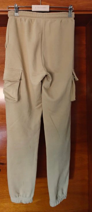 Pantalón chándal SikSilk beige talla 8