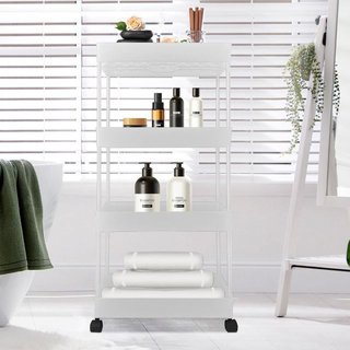 Carrito Almacenamiento 4 Alturas 89x38 Blanc NUEVO
