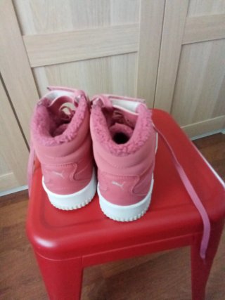 Zapatillas Puma rosas altas