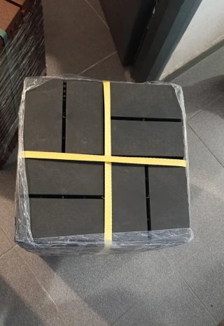 22 Losetas Suelo Negro 30x30