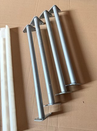 Barra armadio KOMPLEMENT 46cm metallo/plastica