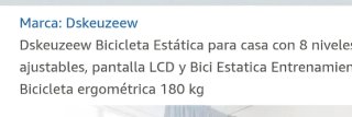 Bicicleta Estática Plegable Blanca