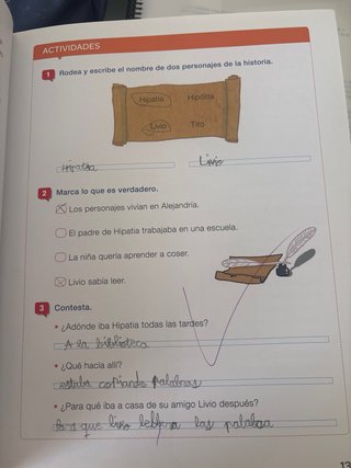 Historias de papel, 2 Primaria lecturas