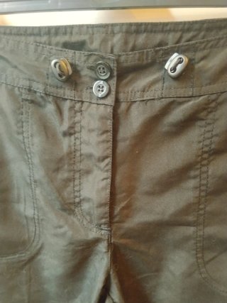 Pantalones pirata negros talla M