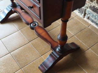Revistero Mueble Auxiliar Madera Vintage 2 Cajones