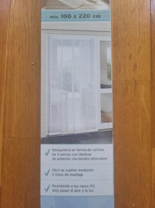 Cortina Mosquitera Puerta Balcón 100x220cm