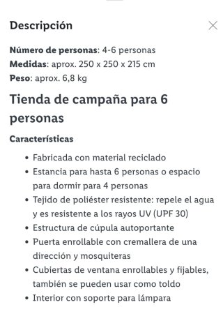 Tienda de campaña