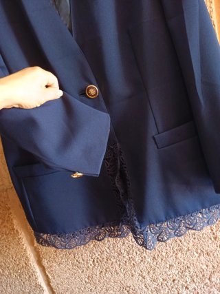 Traje de chaqueta Vertucci azul Talla 48