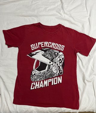 Camiseta Supercross Motocross Champion Roja