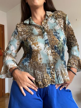 Blusa vintage estampada