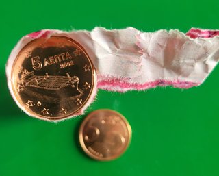 5 monedas 2002 Grecia sc 5 céntimos