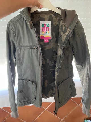 Chaqueta verde militar entretiempo