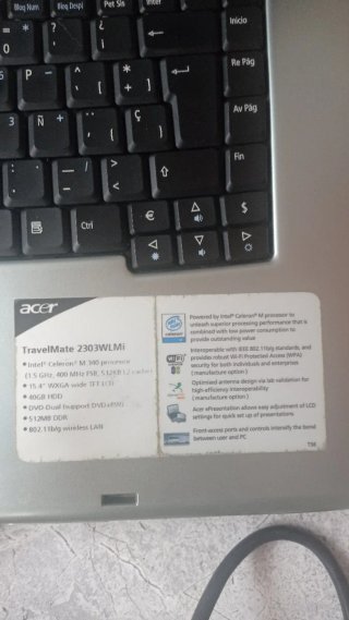 Portátil Acer Plata