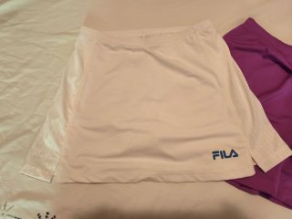 Faldas Tenis Fila Blancas y Moradas