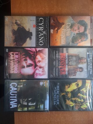 Lote 6 películas DVD( Cine Clásico)
