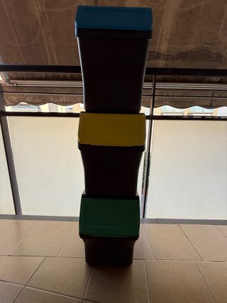 3 Cubos de Basura Reciclaje Tatay