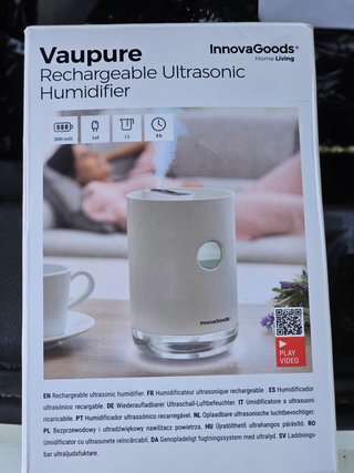 Humidificador Ultrasónico Recargable InnovaGoods