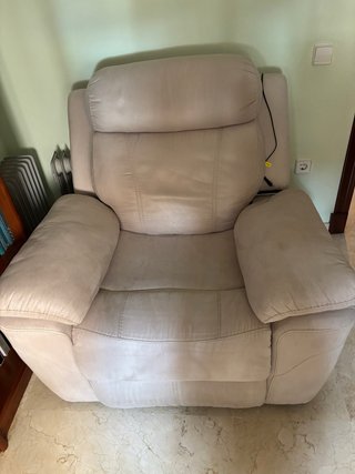 Poltrona relax elettrica beige, NON SI EFFETTUANO SPEDIZIONI