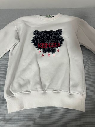 Sudadera Kenzo Paris Tigre Blanca
