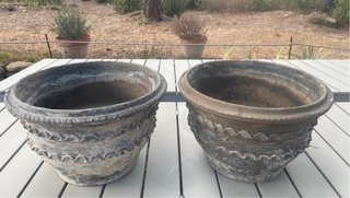 Macetas de barro antiguas