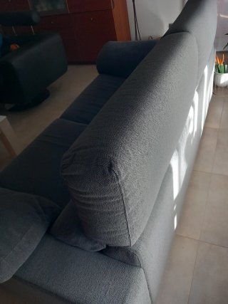 Sofá de 3 plazas gris