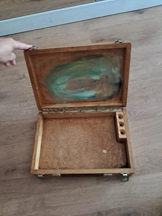 Maletín de madera para pintura
