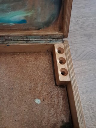 Maletín de madera para pintura