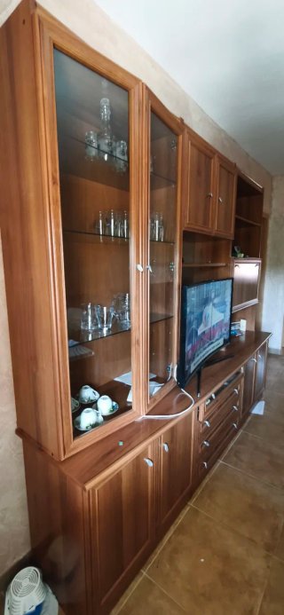 Mueble salón madera maciza