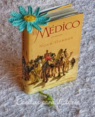 Marcapáginas Margarita Crochet Artesanal