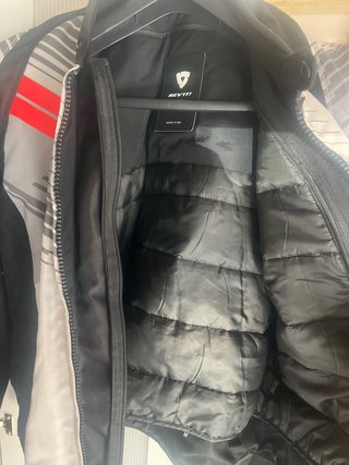 Chaqueta Moto Revit Negra y roja