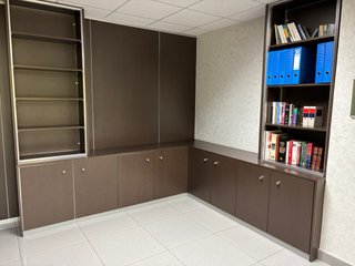 Mamparas cristal y madera