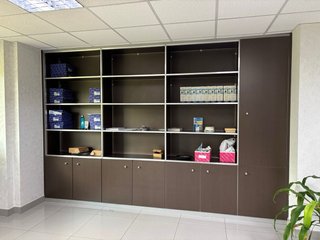 Mamparas cristal y madera