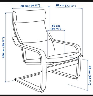 Sillón y reposapiés poäng Ikea.