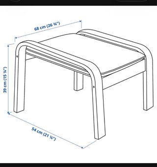 Sillón y reposapiés poäng Ikea.