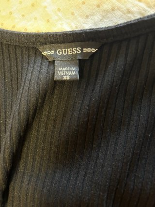 Vestido Guess Negro Plisado Talla M
