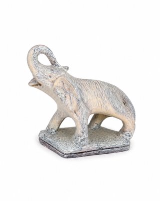 Figura Elefante Piedra Beige y Gris