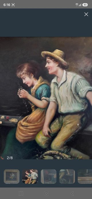 Cuadro al óleo sobre lienzo