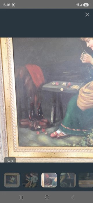 Cuadro al óleo sobre lienzo