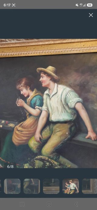 Cuadro al óleo sobre lienzo