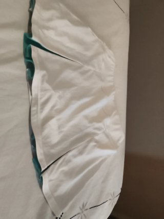 Falda de tenis Artengo niña blanca y verde