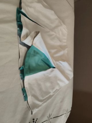 Falda de tenis Artengo niña blanca y verde