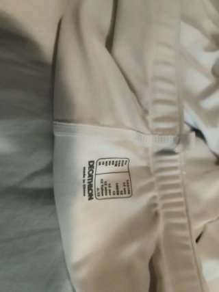 Falda de tenis Artengo niña blanca y verde