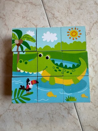 Puzzle de madera infantil animales