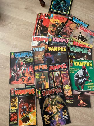 Lote 19 Revistas Vampus Comic Terror Vintage