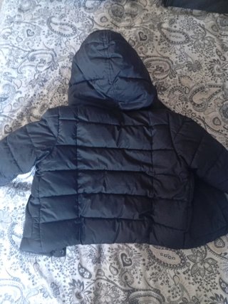 Plumífero negro Benetton niño 12/18m