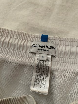 Costume da bagno uomo Calvin Klein bianco