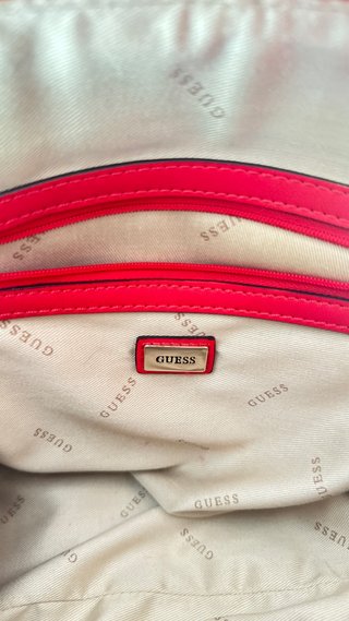 Guess borsa dome satchel piccola rossa